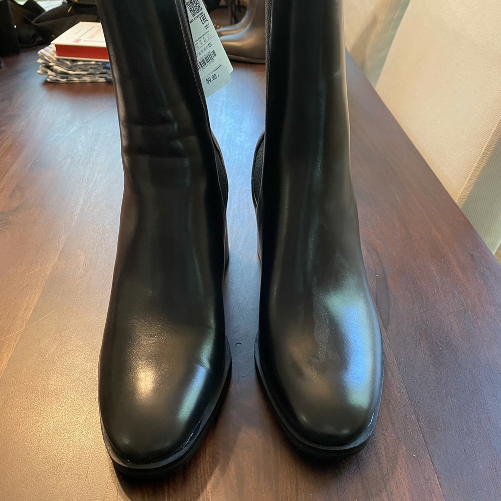 NWT Zara Black Booties - Size 42